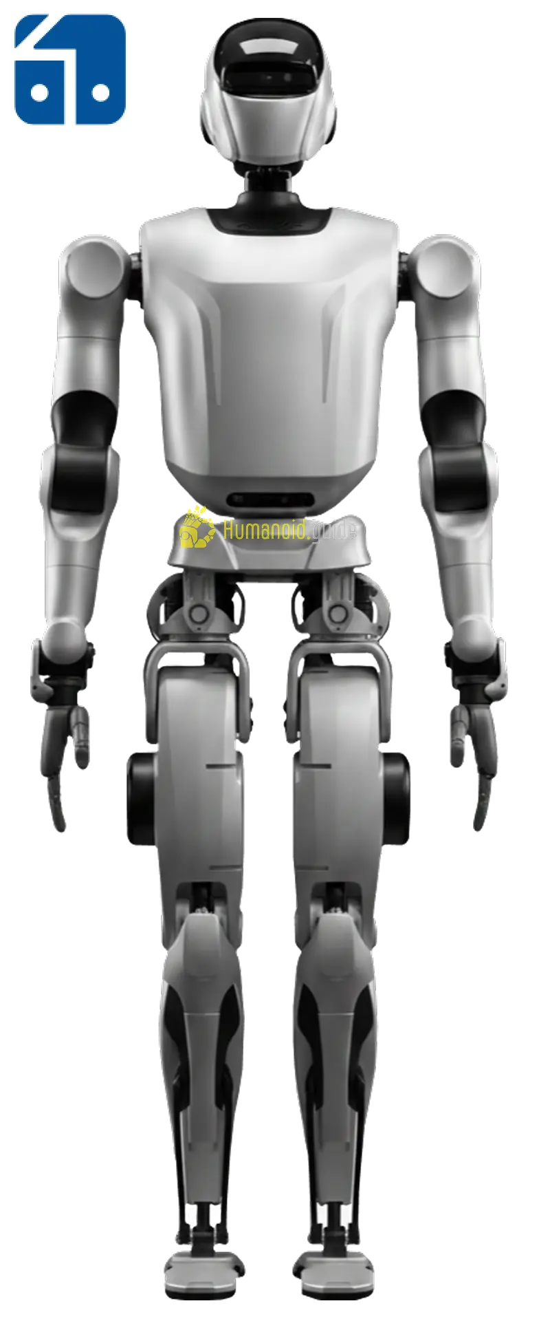 Humanoid robot on factory production line